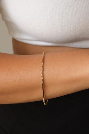 دستبند استیل (فولاد) طلائی زنانه استیل ضد زنگ ByFlorya Jewelry - کد 854115232