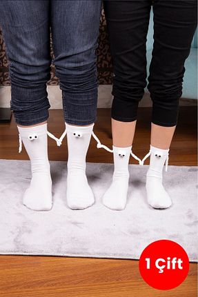 جوراب سفید زنانه پنبه ای Bross - کد 823675809