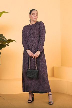لباس سایز بزرگ بنفش زنانه ویسکون Ferace - کد 700827743