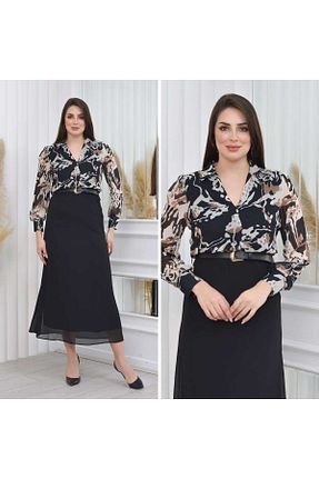 لباس مشکی زنانه بافتنی CİXAPLE - کد 863353582
