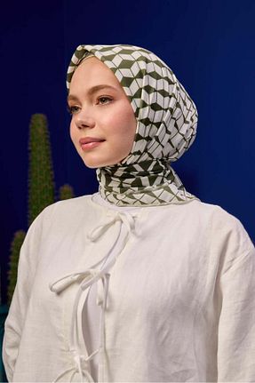 شال خاکی زنانه پنبه ای İpekhan - کد 863345125