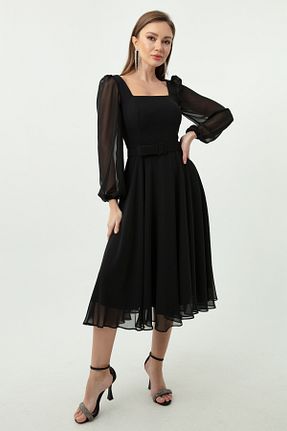 لباس مجلسی و فارغ التحصیلی مشکی زنانه پلی استر Lafaba - کد 475021822