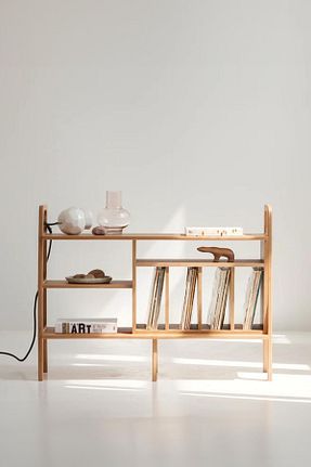 قفسه کتاب قهوه ای 90 سانتی متر Woodesk - کد 863368697