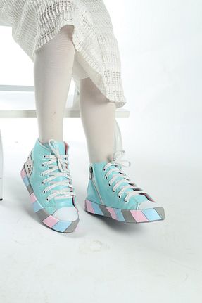 بوت / نیم بوت سبز بچه گانه چرم مصنوعی Moda Lime - کد 853731588