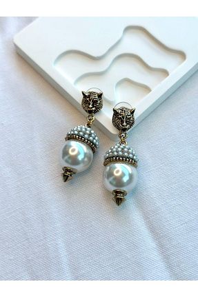 گوشواره جواهر طلائی مروارید Jerie - کد 767288288