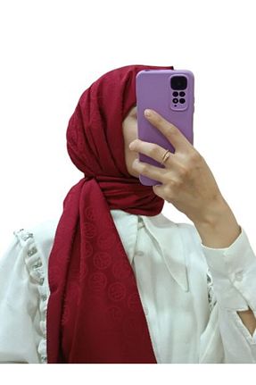 شال زرشکی زنانه LOSYANA - کد 859087821