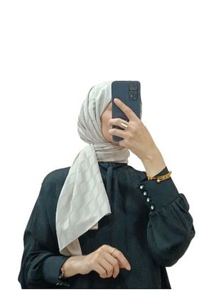 شال قهوه ای زنانه پنبه پلی استر LOSYANA - کد 859087697
