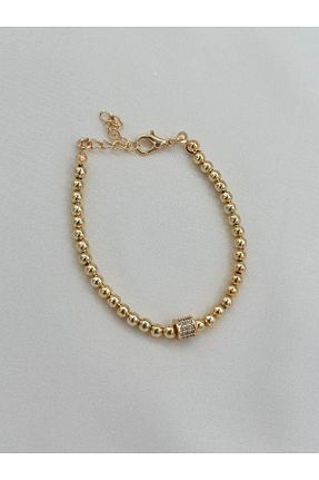 دستبند جواهر طلائی زنانه زیرکن Jerie - کد 815299099