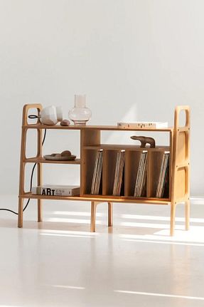 قفسه کتاب قهوه ای 90 سانتی متر Woodesk - کد 863368697