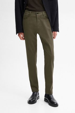 شلوار جین خاکی مردانه پاچه ساده Massimo Dutti - کد 860668296