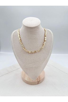 گردنبند جواهر طلائی زنانه روکش طلا Jerie - کد 857398126