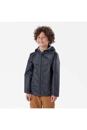 بادگیر و بارانی اسپرت طوسی بچه گانه پلی استر Decathlon - کد 863391778