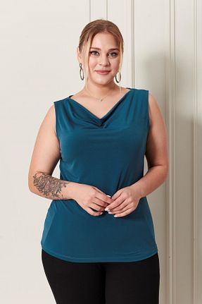 رکابی سایز بزرگ آبی زنانه سایز بزرگ Seamoda - کد 863394849