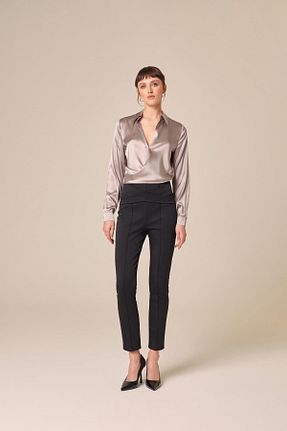بلوز طوسی زنانه ساده Rue - کد 4068918