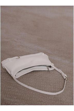 کیف دوشی سفید زنانه چرم مصنوعی Butik - کد 863401375