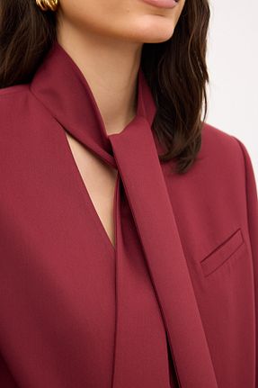 کت زرشکی زنانه Fitted adL - کد 859169225