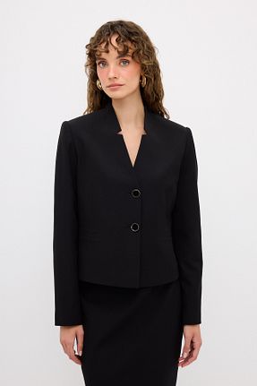 کت مشکی زنانه Fitted adL - کد 859169343
