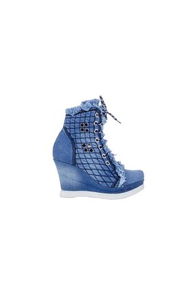بوت / نیم بوت آبی زنانه پارچه ای Butik - کد 863415392
