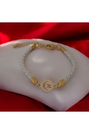 دستبند طلا سفید زنانه 14 عیار ARCHINO GOLD - کد 863397220