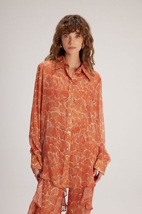 پیراهن نارنجی زنانه Fitted adL - کد 834721589