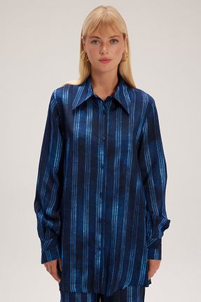 پیراهن سرمه ای زنانه Fitted adL - کد 836472921