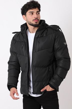 کاپشن مشکی مردانه پلی استر Stilkombin - کد 863423834