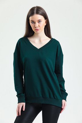 سوئیشرت سبز زنانه ساده TF The Fancy For You - کد 470791014