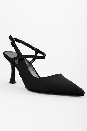 کفش استایلیتو مشکی پاشنه نازک Shoeberry - کد 863426237