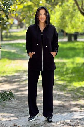 ست کرمکن اسپرت مشکی زنانه %100 پنبه Nevin Kaya Moda - کد 863428948
