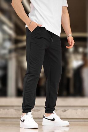 شلوار کرمگن مشکی مردانه رگولار Madmext - کد 863427810