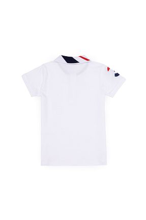پولوشرت سفید بچه گانه پارچه U.S. Polo Assn. - کد 835053140