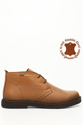 بوت / نیم بوت سرمه ای زنانه چرم خالص GÖNDERİ(R) - کد 673858749