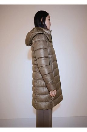 کاپشن قهوه ای زنانه رگولار MANGO - کد 863436187