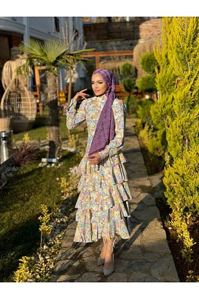 لباس حجاب صورتی زنانه رگولار Hasenna - کد 806031520