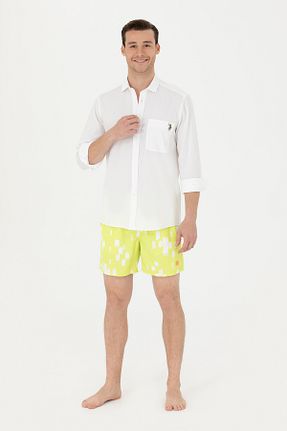 شلوارک ساحلی زرد مردانه بافتنی U.S. Polo Assn. - کد 834788934