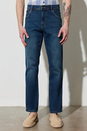 شلوار جین طوسی مردانه پاچه ساده Wrangler - کد 759214709