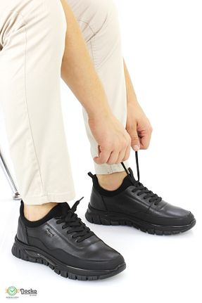 کفش کژوال مشکی مردانه چرم خالص MARCOMEN - کد 863468532