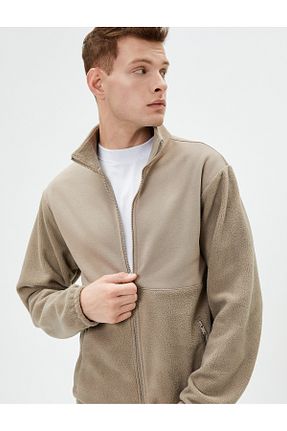 سوئیشرت قهوه ای مردانه ساده Koton - کد 785184632