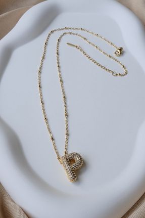گردنبند استیل ( فولاد ) طلائی زنانه استیل (فولاد) FİRST JEWELRY - کد 863479915