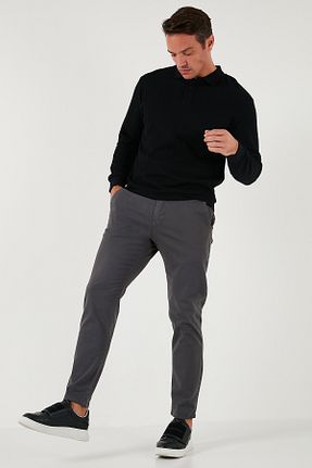 شلوار طوسی مردانه پنبه - الاستین Buratti - کد 863490395