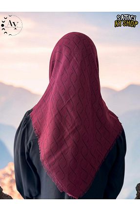 روسری زرشکی %100 پنبه its AY shop - کد 831606701