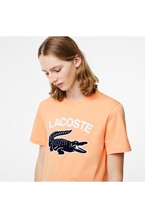 تیشرت نارنجی مردانه رگولار Lacoste - کد 682782384