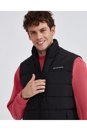 جلیقه اسپرت مشکی مردانه رگولار Skechers - کد 137561286