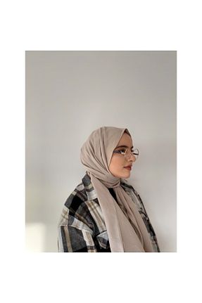 شال بژ زنانه پنبه ای Pasha - کد 863506003