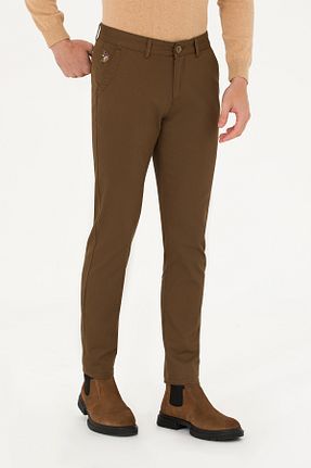 شلوار قهوه ای مردانه پنبه - الاستین U.S. Polo Assn. - کد 763225023
