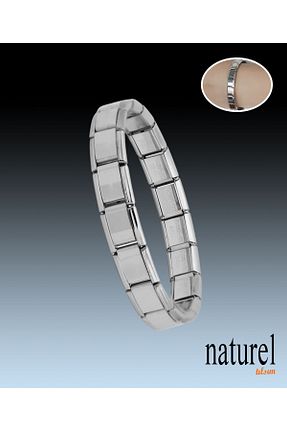 دستبند استیل (فولاد) متالیک زنانه استیل (فولاد) Naturel Tılsım - کد 747834722