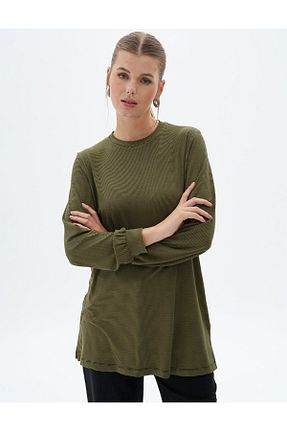 سوئیشرت حجاب سرمه ای زنانه بافتنی Kayra - کد 863506465