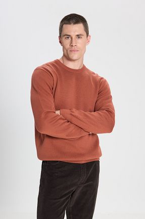 پلیور قهوه ای مردانه ساده Wrangler - کد 863506793