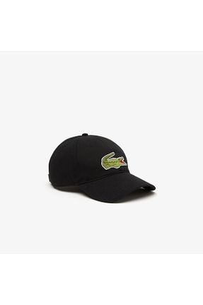 کلاه مشکی زنانه پنبه ای Lacoste - کد 670329266