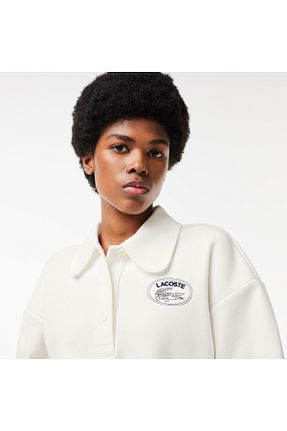 پولوشرت سفید زنانه پارچه Lacoste - کد 820272069